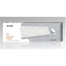 A4 Tech F1010 Q Usb Beyaz Fn-Mm Klv+Optik Mouse Set(Kl Tech F1010 Beyaz Set) - 1
