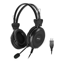 A4 Tech Hu-30 Stereo Usb Siyah Mikrofonlu Kulaklık(005.A4 Tech Hu-30) - 1