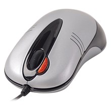 A4 Tech Op-50D Gümüş Ps-2 Kablolu Optik Mouse(Mou Tech Op-50D Gümüş) - 1