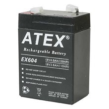 Atex Ax-604 6V 4Ah Bakımsız Kuru Akü(Akü Atex Ax-604) - 1