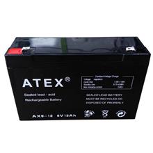 Atex Ax-6V 12Ah Bakımsız Kuru Akü (Akü Atex Ax-6-12) - 1
