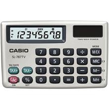 Casio Sl-787Tv-Gd 8 Hane Gümüş Renk Cep Tipi Hesap Makinesi(Casıo Sl-787Tv-Gd) - 1