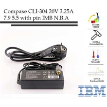 Compaxe Clı-304 Ibm- 20V-3.25A 7.9-5.5-With Pin Notebook Adaptör (Adp Compaxe Clı-304) - 1