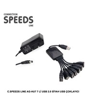 C.Speed Adaptörlü 7 Port Usb Çoklayıcı(Usb Hup C.Speed 7 Port) - 1