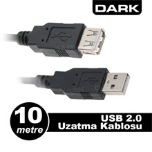 Dark 10Mt Usb 2.0 Uzatma Kablosu(Kablo Usb Usb2Extl1000) - 1