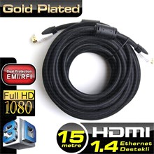 Dark 1,5Mt Hdmi 4K - 3D Destekli Altın Uçlu Kablo (Kablo Hdmı Hd-Cv14L150A9) - 1
