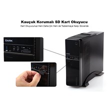 Dark Aura 300W Usb3.0, Kart Okuyuculu,Microatx - Mini Itx Kasa(O Atx Dark Dkchaura300U3) - 2