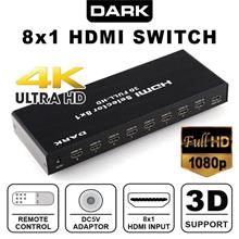 Dark Full Hd 8 Giriş 1 Çıkışlı Uzaktan Kumandalı Hdmı Switch (Seçici) (Data Kvm Dk-Hd-Sw8X1) - 2