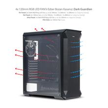 Dark Guardıan 4X12Cm Dual Rgb Fan Usb3.0 T-Glass Atx Oyuncu Kasası (O Atx Dark Dkchguardıan) - 2