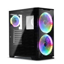 Dark Prestige 2X20Cm, 1X12Cm Rgb Led Fan, Usb 3.0 Temperli Cam Atx Oyuncu Kasası(O Atx Dark Dkchprestıge) - 1