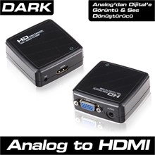 Dark Vga To Hdmı Aktif Dönüştürücü(Kablo Ç Dk-Hd-Avgaxhdmı) - 1