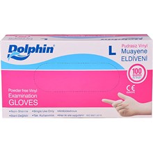 Dolphin Vinill Eldiven Pudrasız Large (Dolphin Mua Pudr Vinil L) - 1