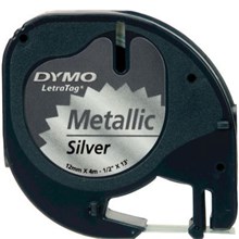 Dymo Letratag Metalik Şerit 12 Mm X 4 Metre Gri(Bar Rıbbon D 91208) - 1
