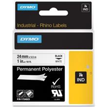 Dymo Rhinopro 18053 Beyaz-Siyah Sabit Polyester (Bar Rıbbon D 18053) - 1