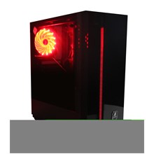 Elba 5516 Gamer Cam Panel Kırmızı Led Fan Atx Gaming Oyuncu Kasası(O Atx Elba 5516) - 1