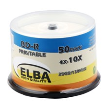 Elba Blu-Ray Bd-R 10X 25Gb 50Li Cake Box Prıntable(Blu-Ray 50Li Elba) - 1