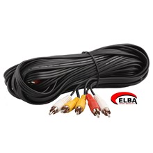 Elba C0659 3Rca-3Rca Stereo 10Mt Kablo(Kablo Str Elba C0659) - 1