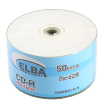 Elba Cd-R 700Mb-80Mın Piıntable 50Li Shrink(Cdr 50Li Elba Prıntable) - 1