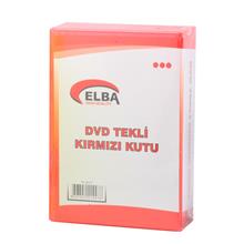 Elba Pl-221C Tekli Kırmızı Renkli Standart Dvd Kutusu (Cd Dvd Tekli 5Li Rnk Kır) - 1
