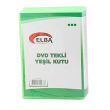 Elba Pl-221E Tekli Yeşil Renkli Standart Dvd Kutusu (Cd Dvd Tekli 5Li Rnk Yeş) - 1