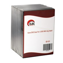 Elba Qd-323 3Lü Siyah 14Mm Dvd Kutusu 10 Adet(Cd Dvd Qd-323) - 2