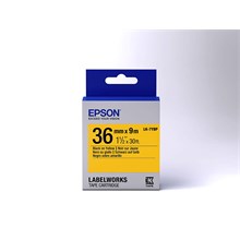 Epson Lk-7Ybp Pastel Siyah Üzeri Sarı 36Mm 9Metre Etiket(Epson Lk-7Ybp) - 1