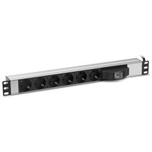 Formrack F082Pr6Sa 6Lı 19" Sigortalı  Aluminyum Priz(Oem Kabin Aks F082Pr6Sa) - 1