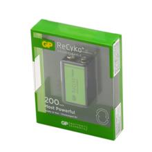 Gp 9V 200 Mah Şarjlı  Alkalin Pil Tekli Paket Gp20R8Hem-2Gb1(Pil Gp Gp20R8Hem-2Gb1) - 1