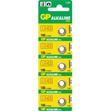 Gp Gp186-C5 Lr43 Alkalin Düğme Pil 5Li Paket(Pil Mıcro Gp Gp186-C5) - 1