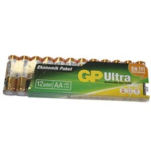 Gp R6 Aa Boy Ultra Alkalin Kalem Pil 12Li Paket Gp15Au-Vs12(Pil Gp Gp15Au-Vs12) - 2