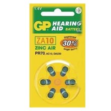 Gp Za10 1.4V Düğme Kulaklık Pili  6Lı Paket(Pil Mıcro Gp Gpza10-D6) - 1