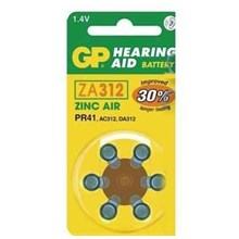 Gp Za312 1.4V Düğme Kulaklık Pili  6Lı Paket(Pil Mıcro Gp Gpza312-D6) - 1