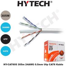 Hytech Hy-Cat605 305Mt 24Awg 0,5Mm Utp Cat6 Kablo(Kablo Cat6 Hy-Cat605) - 1