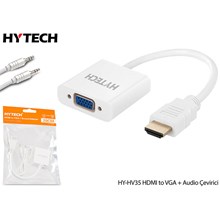Hytech Hy-Hv35 Hdmı To Vga + Audio Çevirici(Kablo Ç Hytech Hy-Hv35) - 1