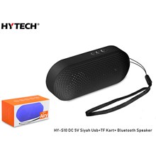 Hytech Hy-S10 Dc 5V Siyah Usb+Tf Kart+ Bluetooth Speaker(Spk Hy-S10 Bluetooth S) - 1