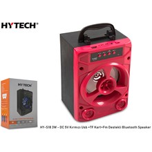Hytech Hy-S18 3W - Dc 5V Kırmızı Usb +Tf Kart+Fm D(Spk Hytech Hy-S18 Kırmız) - 1