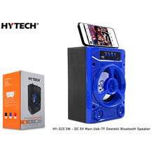 Hytech Hy-S23 3W - Dc 5V Mavi Usb-Tf Destekli Bluetooth Speaker(Spk Hytech Hy-S23 Mavi) - 1