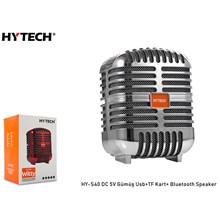 Hytech Hy-S40 Dc 5V Bluetooth Speaker Gümüş Usb+Tf Kart(Spk Hytech Hy-S40 Gümüş) - 1