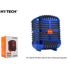 Hytech Hy-S40 Dc 5V Bluetooth Speaker Mavi Usb+Tf Kart+(Spk Hytech Hy-S40 Mavi) - 1