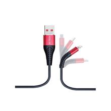 Hytech Hy-X330 1.2M 3A Lightning Kırmızı-Siyah Dat(Tel Kş Hy-X330 Kırmızı-S) - 1