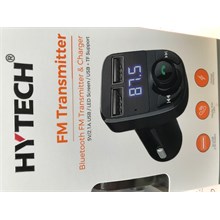 Hytech Hy-Xcb33 Çift Usb 5V 2.1A Led Ekran Usb+Tf Desteği Siyah Bluetooth Fm Transmitte(Mp3 Trans Hytech Hy-Xcb3) - 1