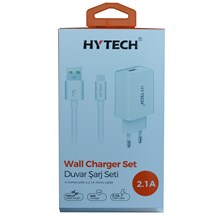Hytech Hy-Xe21 5V 2.1A Micro Usb Kablolu  Ev Şarj Adaptörü(101.Adp Hytech Hy-Xe21) - 1