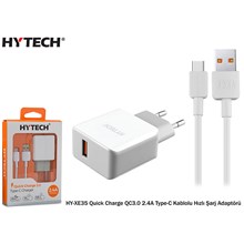 Hytech Hy-Xe35 Quick Charge Qc3.0 2.4A Type-C Kablo(101.Adp Hy-Xe35) - 1