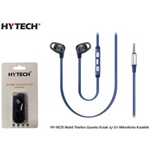 Hytech Hy-Xk25 Mobil Telefon Uyumlu Kulak İçi Gri  Kulaklık(005.Hytech Hy-Xk25 Gri) - 1