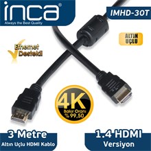 Inca Imhd-30T 3Mt Hdmı-M-Hdmı-M Kablo(Kablo Hdmı Inca Imhd-30T) - 1