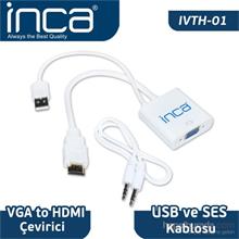 Inca Ivth-01 Vga To Hdmı Çevirici(Kablo Hdmı Inca Ivth-01) - 1