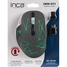 Inca Iwm-551 Kablosuz Usb+Type C Şarj Edilebilir 1600Dpi Mouse Sessiz(Mou Inca Iwm-551) - 1