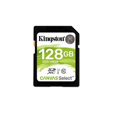 Kingston Sds 128Gb Canvas Select Sd Uhs-I 80Mb-S Class 10 Hafıza Kartı Sds-128G(Blk Sd 128Gb Sds-128Gb) - 1