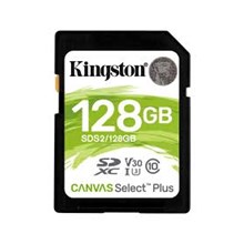 Kingston Sds2 128 Gb Sdhc Canvas Select Plus 100R C10 Uhs-I U1 V10 Sd Hafıza Kartı(Blk Sd 128Gb Sds2-128Gb) - 1