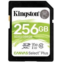 Kingston Sds2 256 Gb Sdhc Canvas Select Plus 100R C10 Uhs-I U1 V10 Sd Hafıza Kartı(Blk Sd 256Gb Sds2-256Gb) - 1